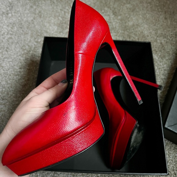 Like New Red YSL Pumps - Picture 4 of 9